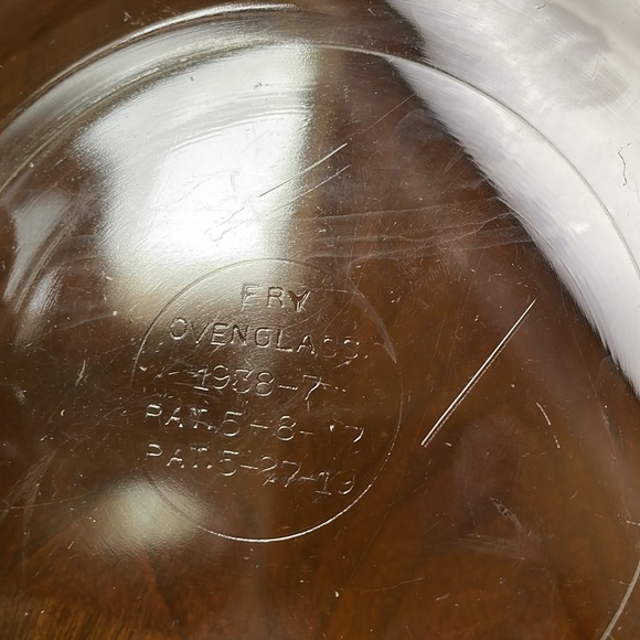 VTG 1920-1940’s Fry Glass co oven bake casserole dish 1 quart - Picture 4 of 7